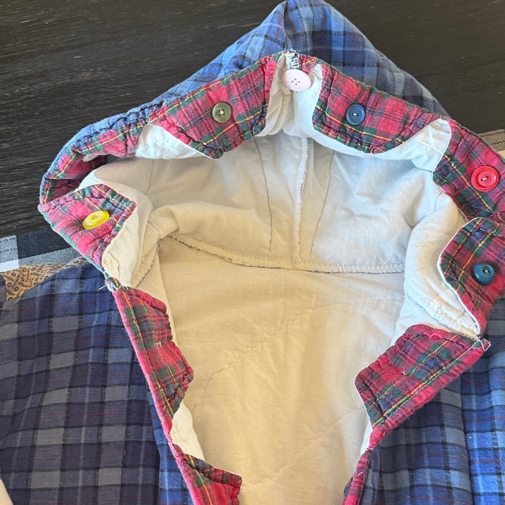 Women’s handmade patchwork granny blanket cardigan hoodie - Picture 3 of 9